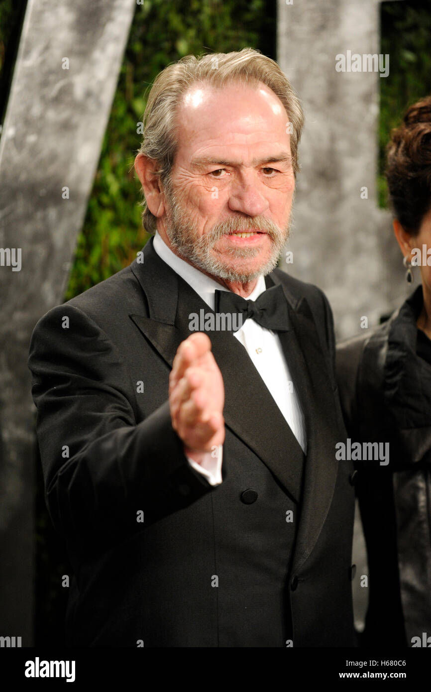 Tommy Lee Jones arriva per il 2013 Vanity Fair Oscar Party hosted by Graydon Carter al Sunset Tower il 24 febbraio 2013 in West Hollywood, California. Foto Stock