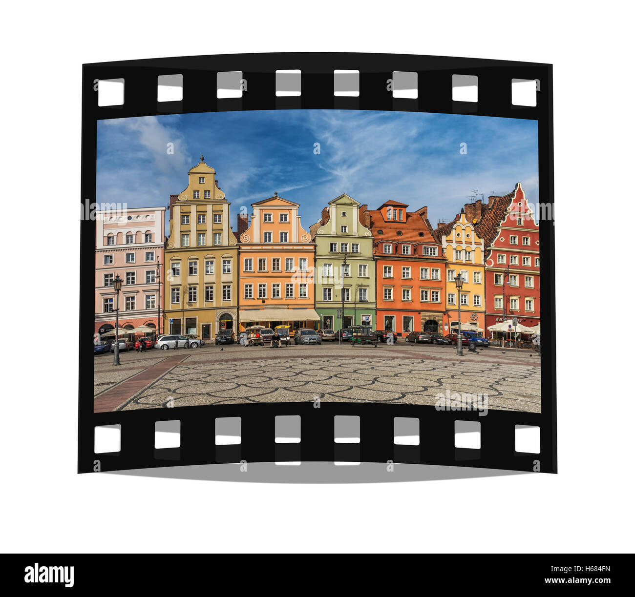 Il mercato di sale (Plac Solny) è un luogo di Wroclaw Old Town, Wroclaw, Voivodato Bassa Slesia, Polonia, Europa Foto Stock
