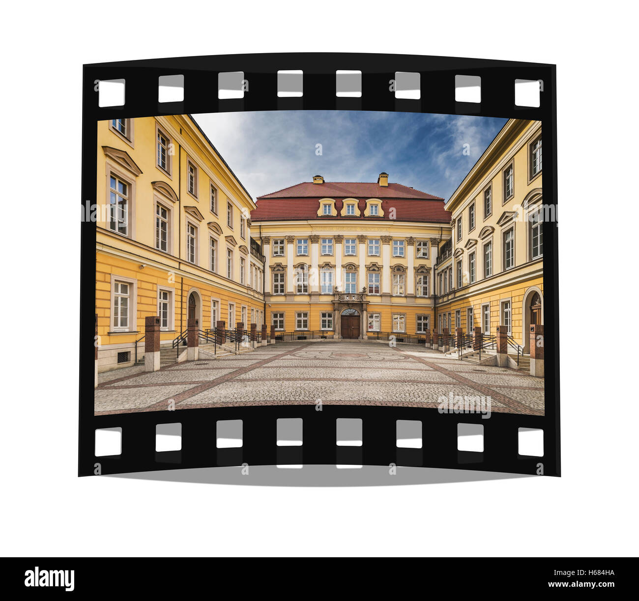 Il Palazzo Reale di Wroclaw è stato a partire dal 1750 la residenza di Prussia Hohenzollern. Oggi è un museo, Wroclaw, Polonia, Europa Foto Stock
