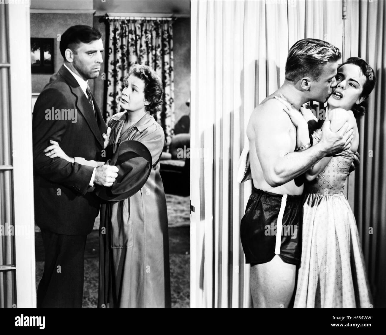 BURT LANCASTER, Shirley Booth, RICHARD JAECKEL, Terry Moore, torna a poco SABA, 1952 Foto Stock