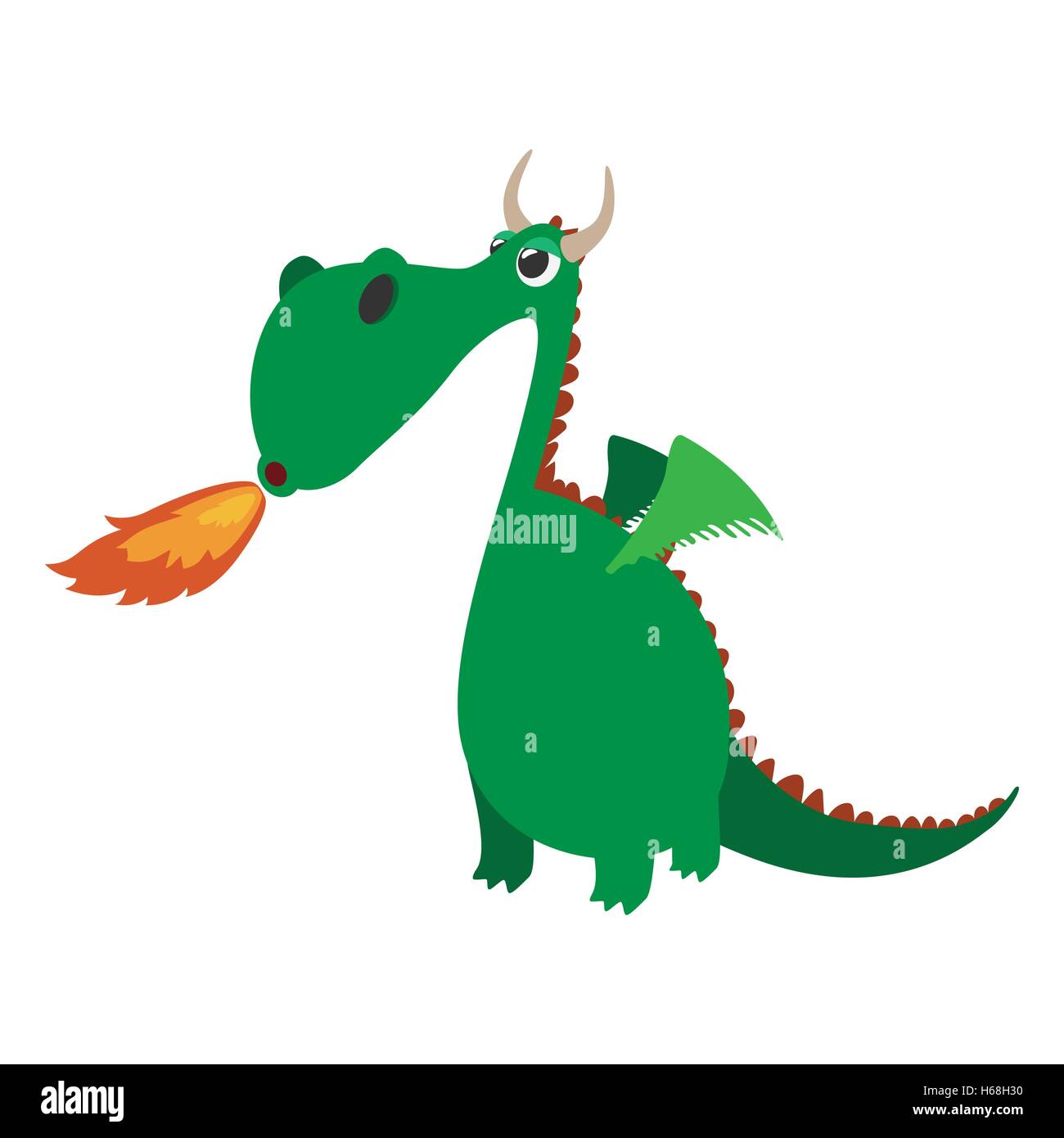 Carino dragon personaggio dei fumetti Illustrazione Vettoriale