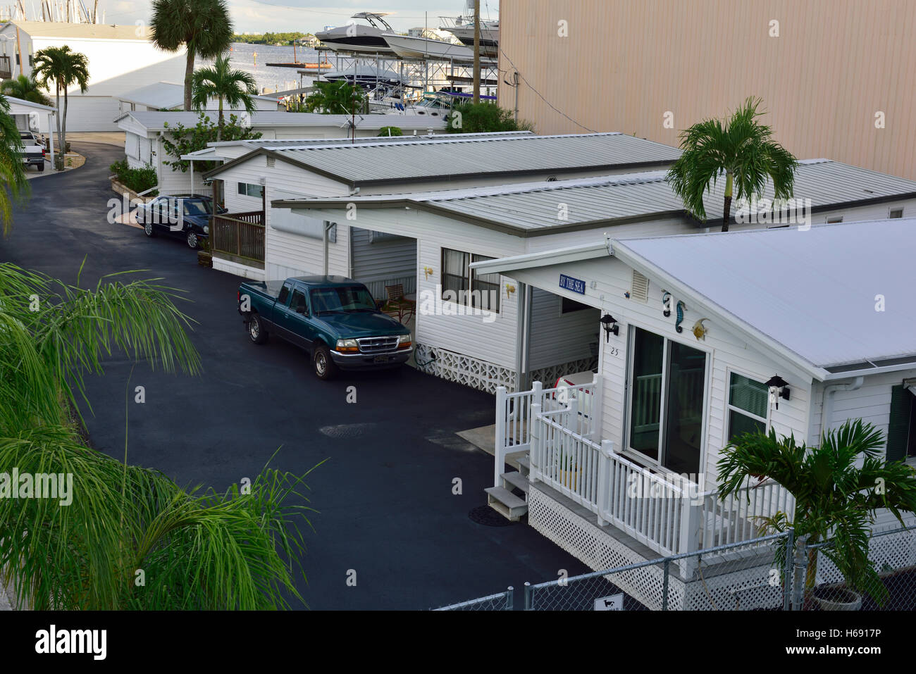 Golfo Cove nelle case di riposo per anziani pensionati in fabbricato case, Fort Myers Beach, Florida Foto Stock