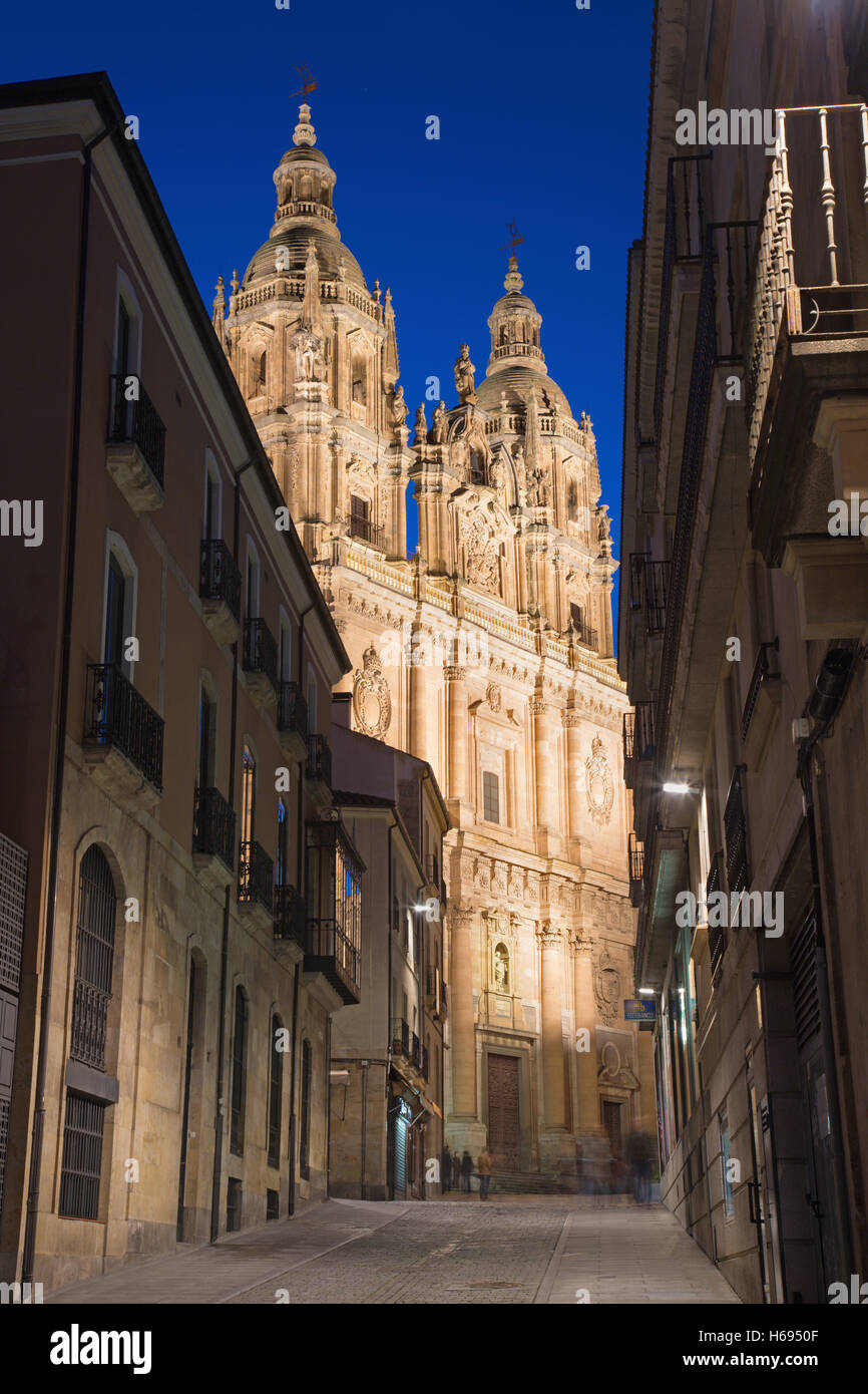 SALAMANCA, Spagna, aprile - 16, 2016: il portale barocco La Clerecia - Pontificia Università. Foto Stock