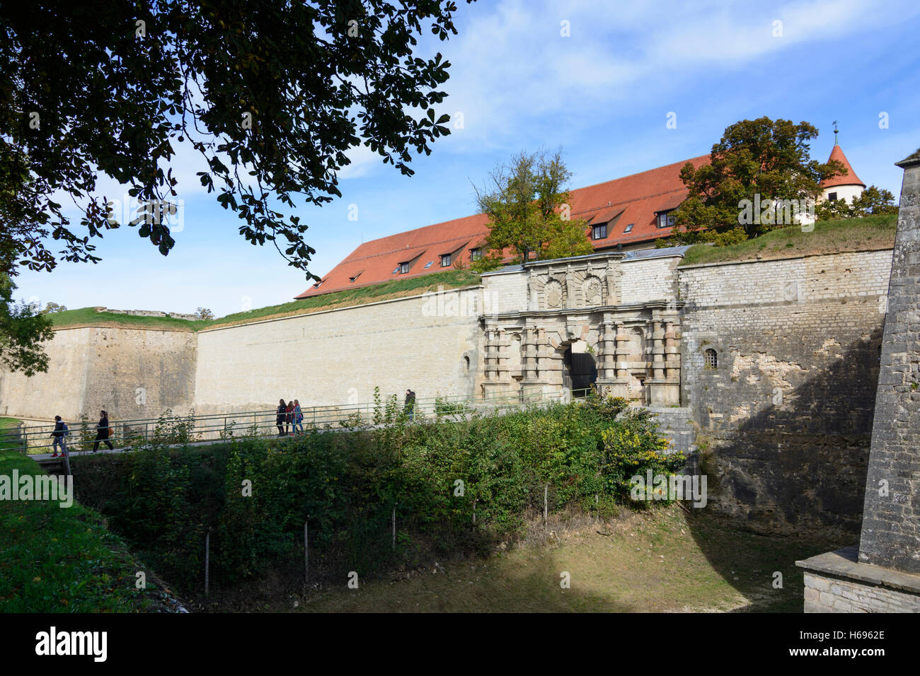 Weißenburg in Bayern: Wülzburg castello fortezza, Mittelfranken, Media Franconia, Baviera, Baviera, Germania Foto Stock