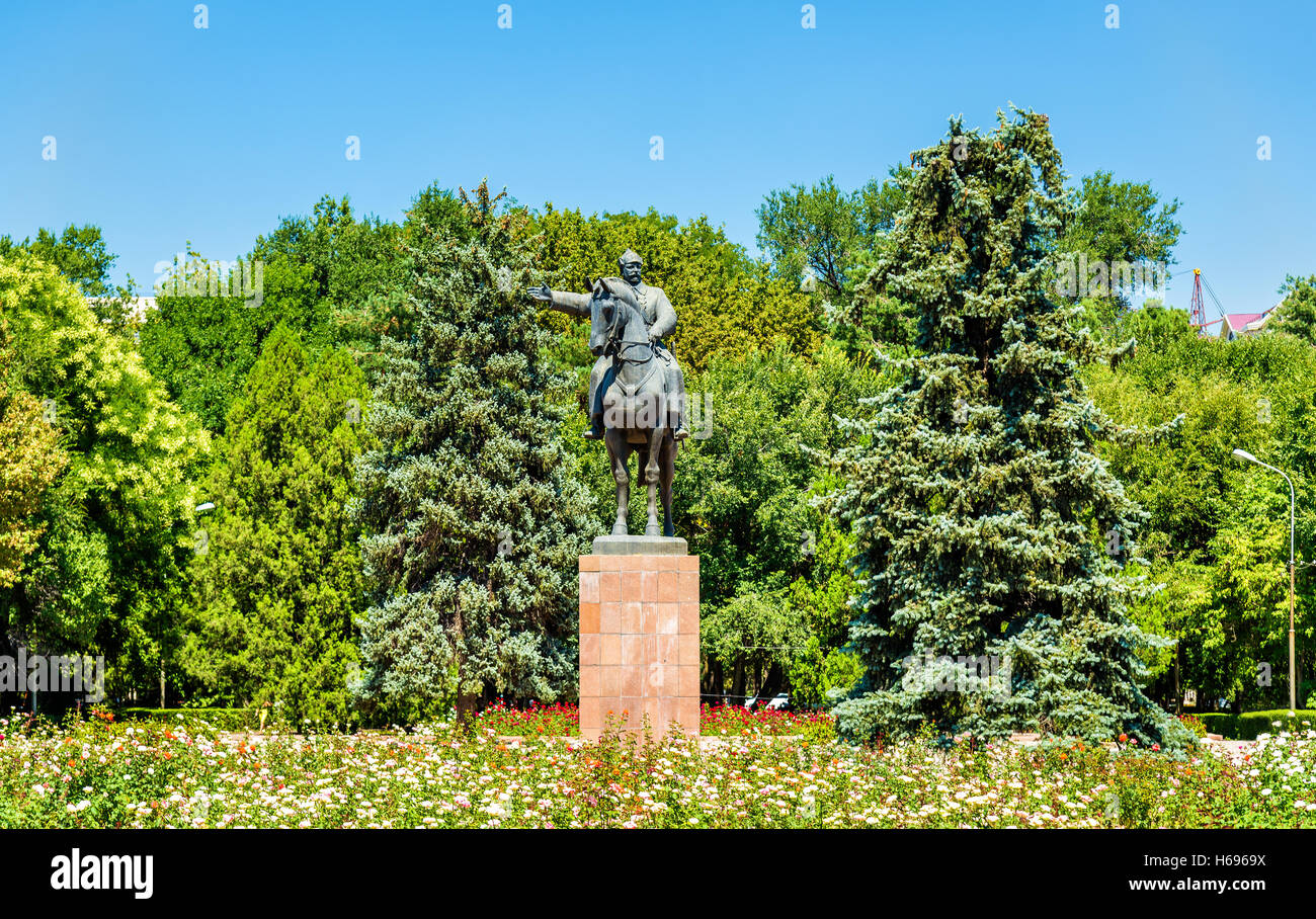 Statua di Mikhail Frunze a Bishkek, Kirghizistan Foto Stock