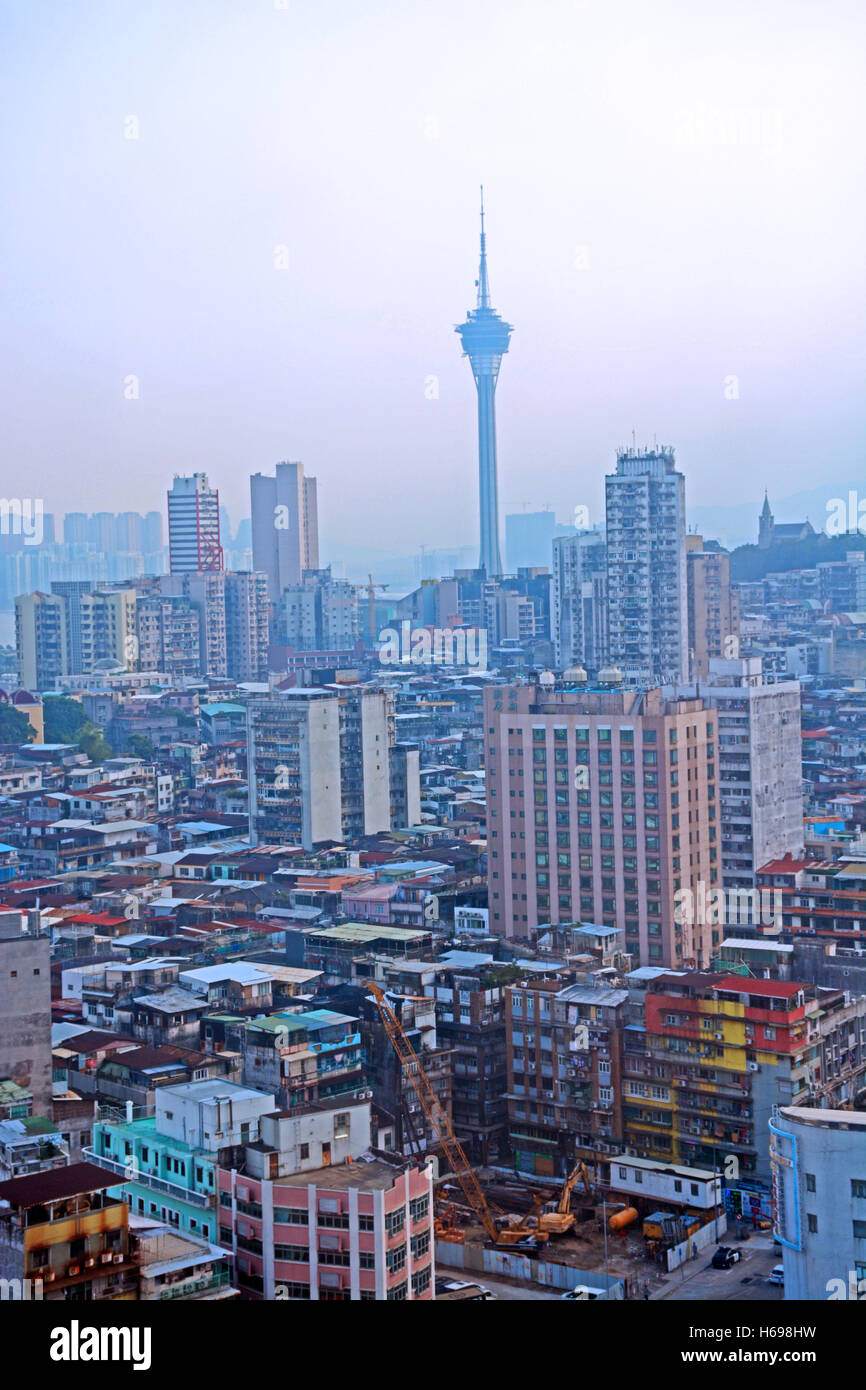 Vista aerea su Macao Cina Foto Stock