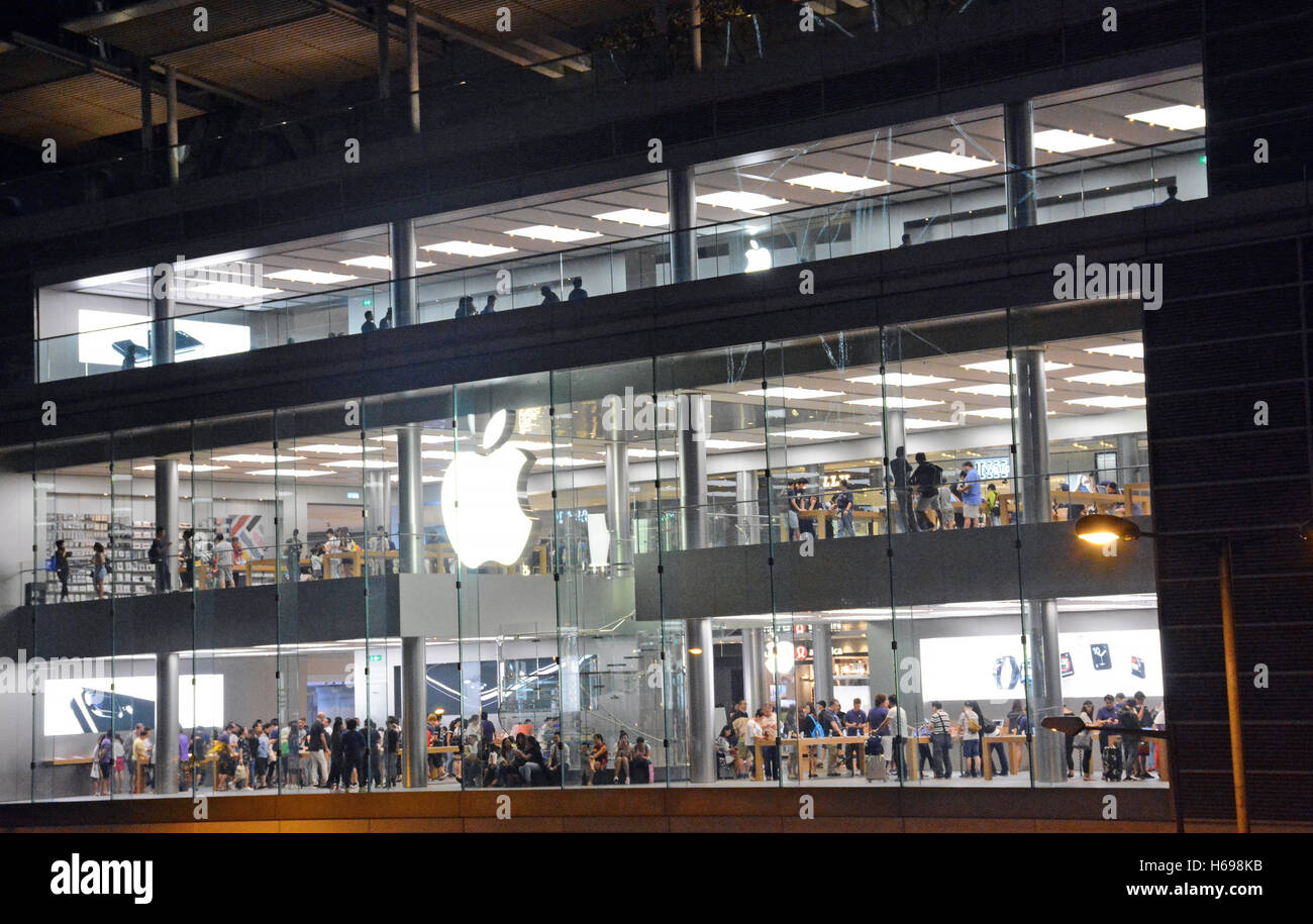 Apple store ifc mall isola di Hong Kong Cina Foto Stock