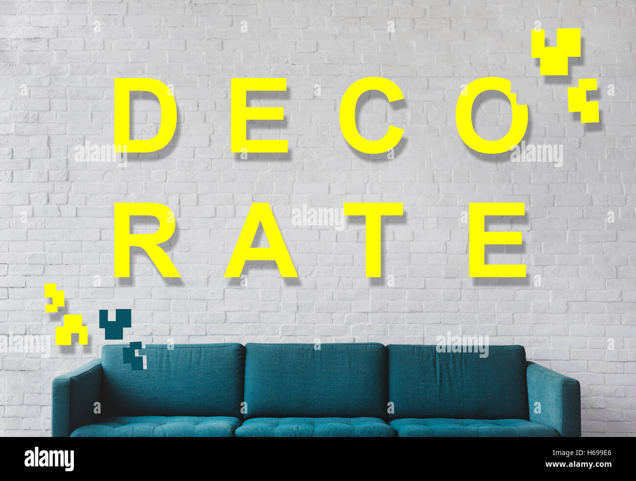 Decorare Room Design Living Home concetto moderno Foto Stock