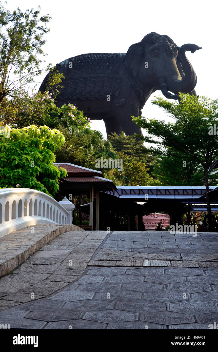 Grande elefante immagine a Erawan Museum, Samut Prakan, Thailandia Foto Stock