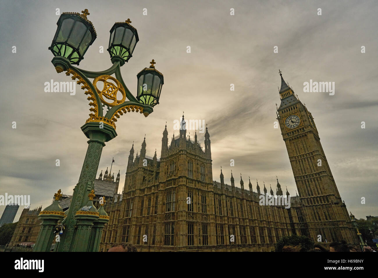 La casa del parlamento, il Palazzo di Westminster. Foto Stock