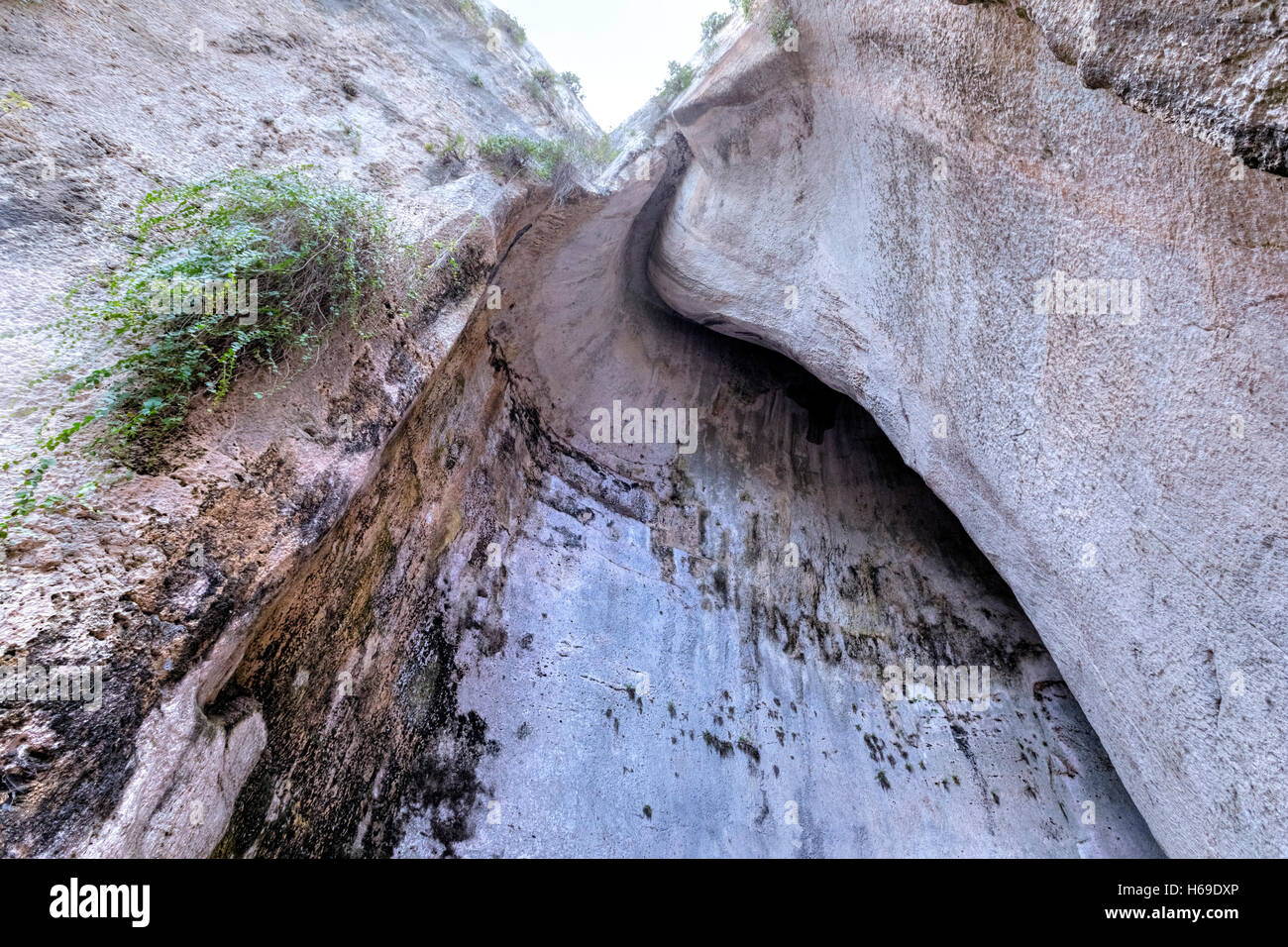 Orecchio di Dionigi, Latomia del Paradiso, il Parco Archeologico della Neapolis, Siracusa, Sicilia, Italia Foto Stock