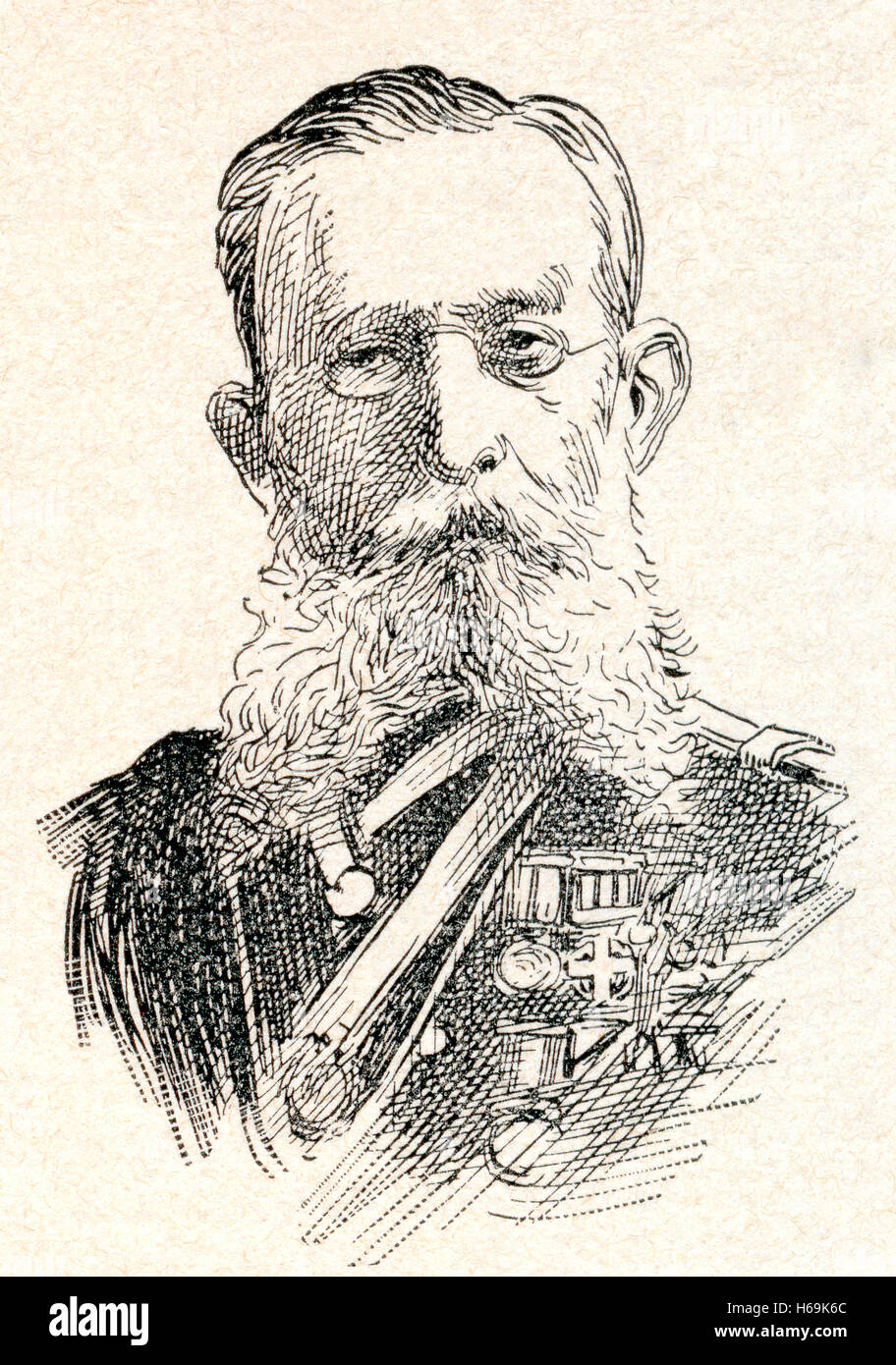Mariano Antonio Guadalupe Escobedo de la Peña, 1826 - 1902. Esercito messicano generale ed ex Governatore di Nuevo León, Messico. Foto Stock