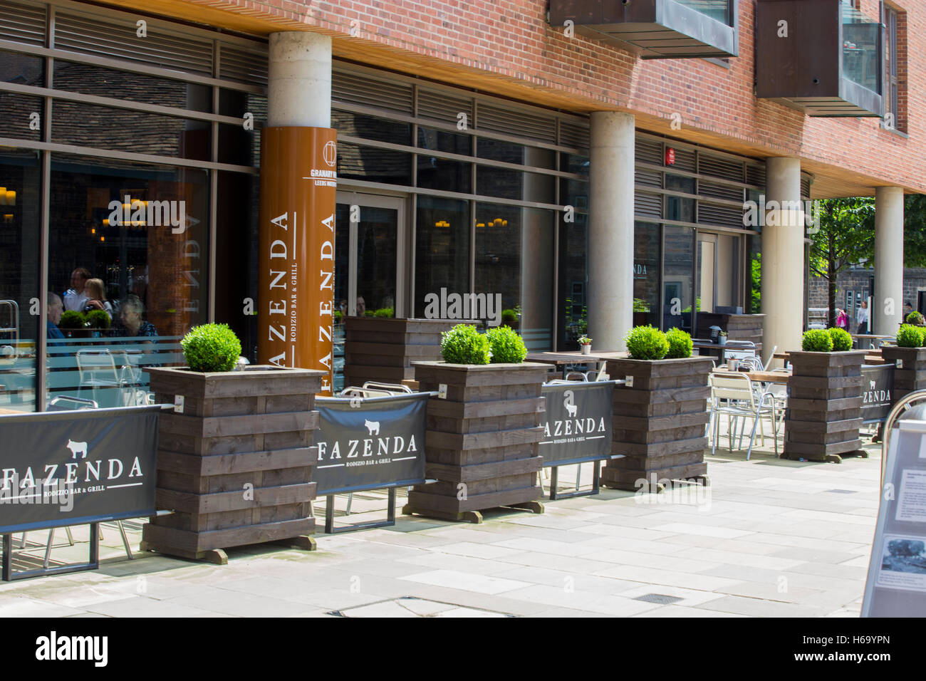 Fazenda Cafe e ristorante Granary Wharf Leeds Foto Stock