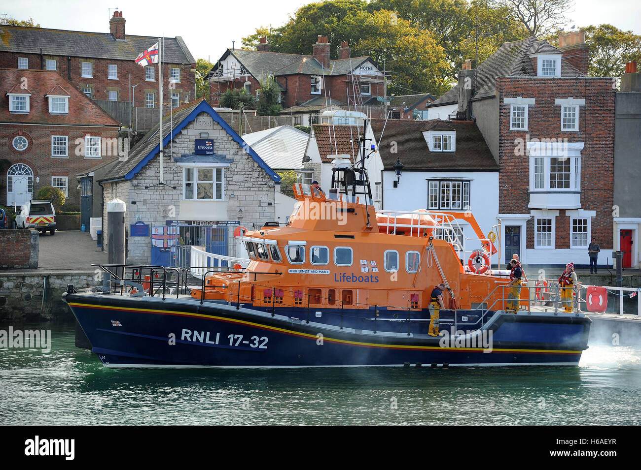 Scialuppa di salvataggio RNLI 'Ernest e Mabel' RNLI imbarcazioni di salvataggio Foto Stock