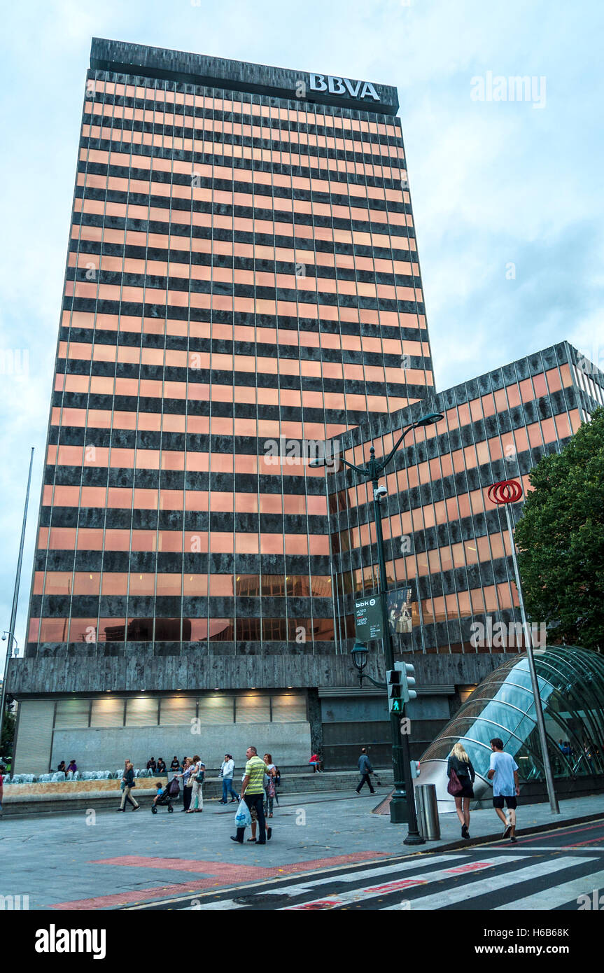 BBVA edificio, Bilbao, Spagna Foto Stock