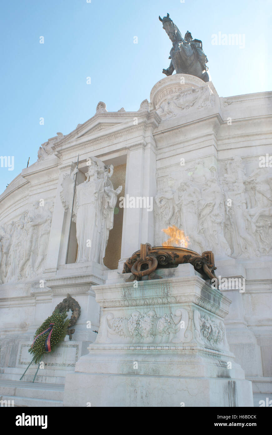 Roma.Italia. Monumento al Milite Ignoto. Dettaglio Foto Stock