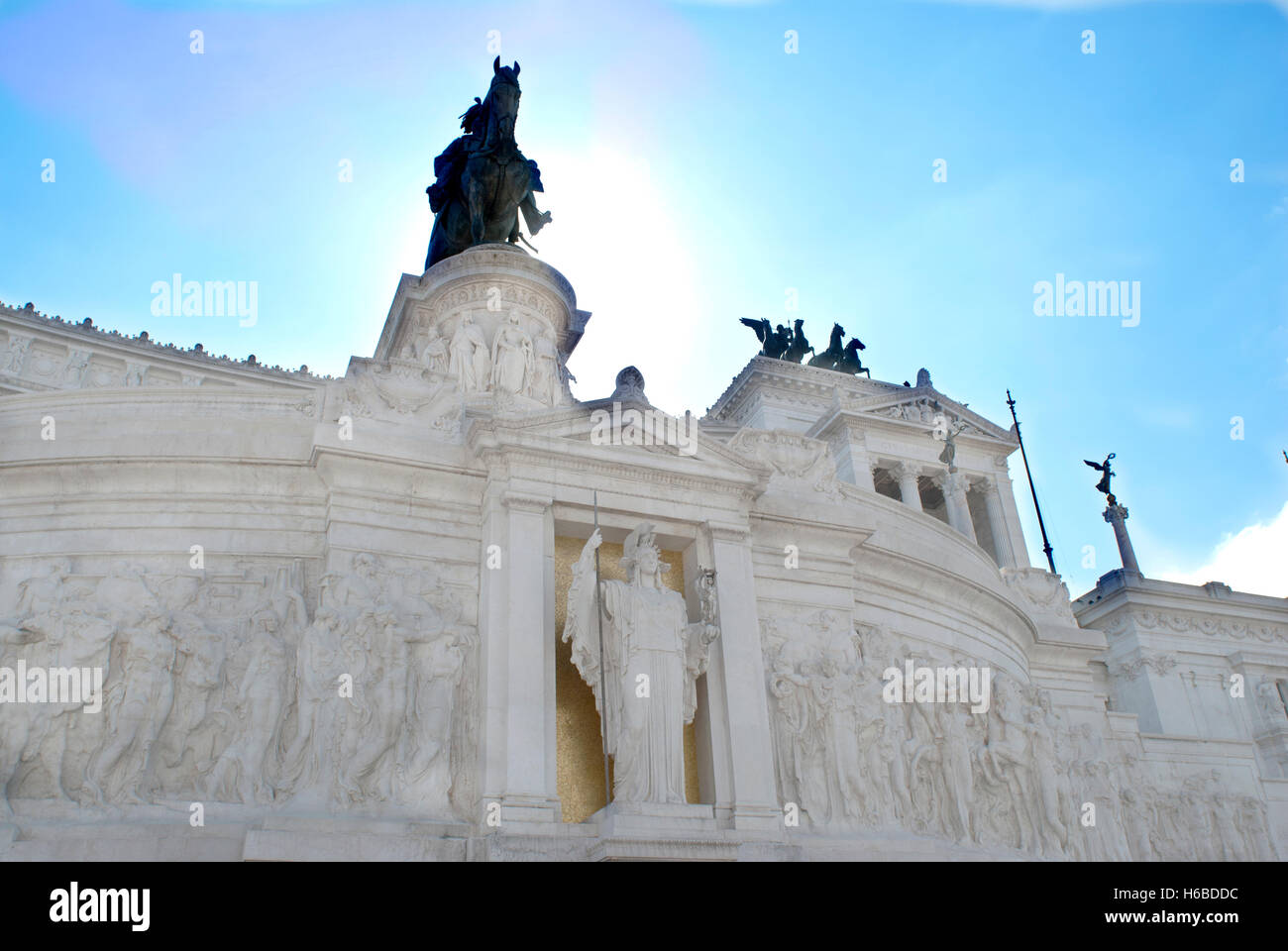 Roma.complesso monumentale del Vittoriano.dettaglio del monumento Foto Stock