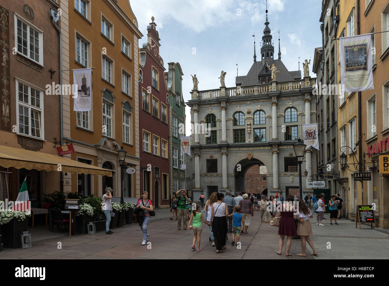 Golden Gate, Zlota Brama, edificio storico, Ulica Dluga (Dluga Street), Danzica, Polonia Foto Stock