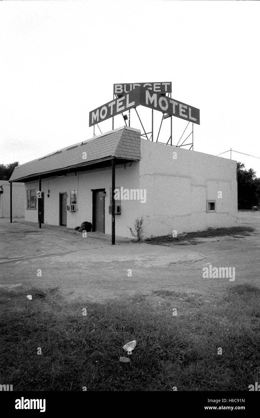 Incapace Budget Motel in McKinney Texas, da allora è stata demolita. Foto Stock