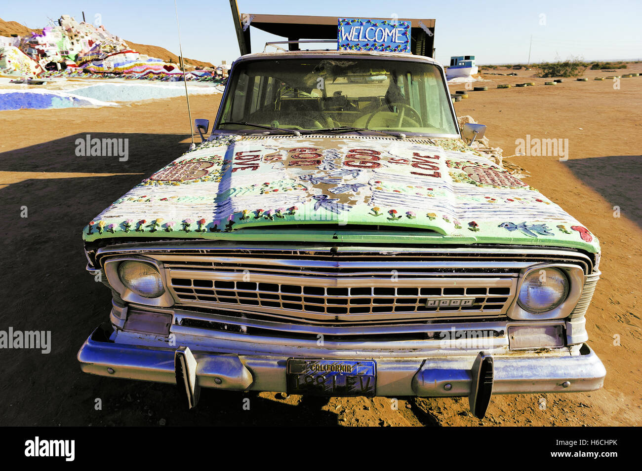 Auto abbandonate a salvezza Mountain, Lastra City, California, Stati Uniti d'America. Foto Stock