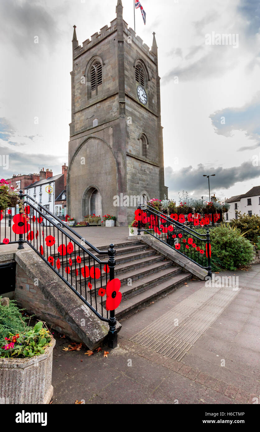 Poppies in Remberance dei caduti di tutte le guerre e i conflitti e altri teatri. Foto Stock