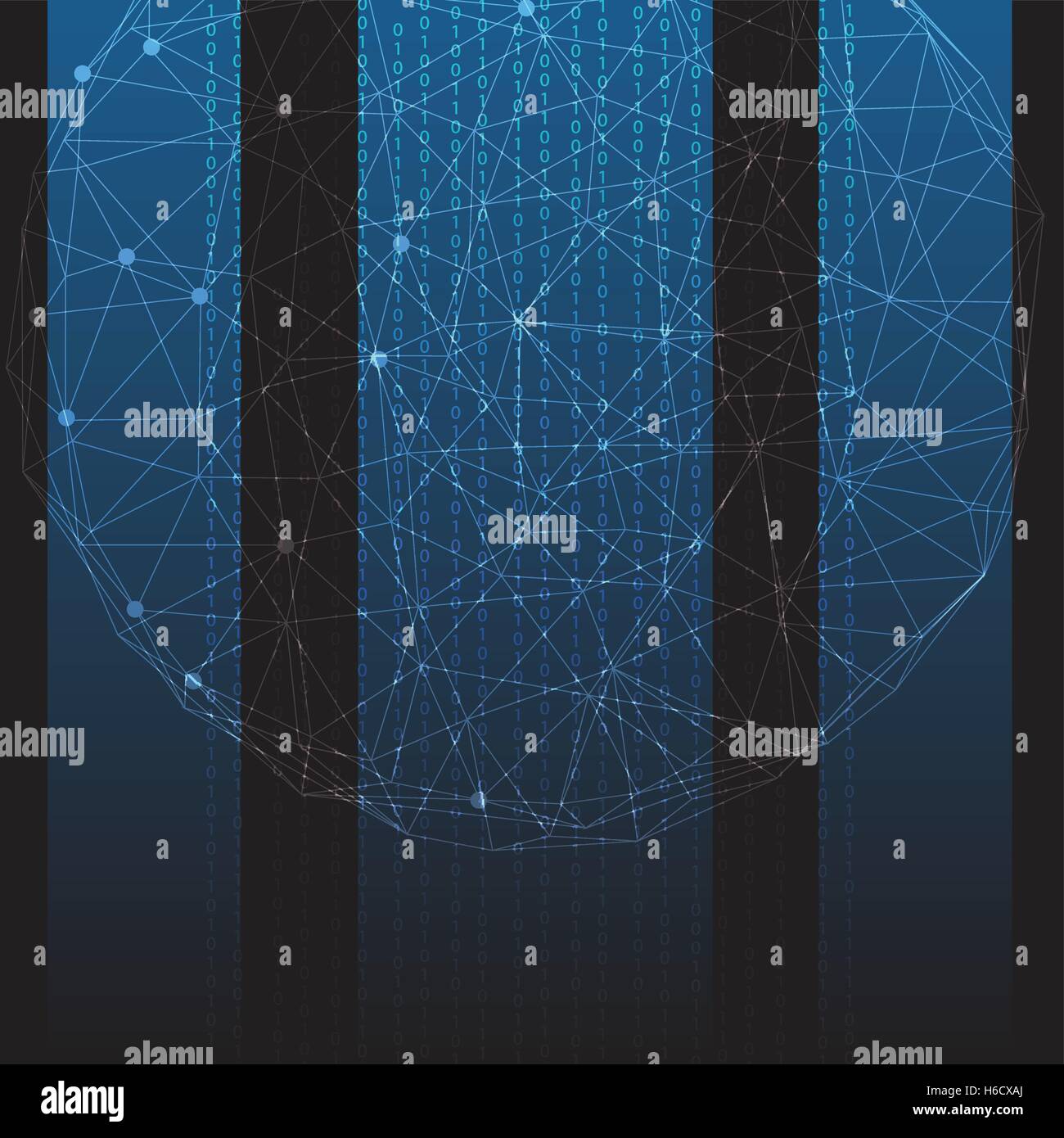 Il cloud di flussi di dati di sfondo astratto - Illustrazione Vettoriale Illustrazione Vettoriale