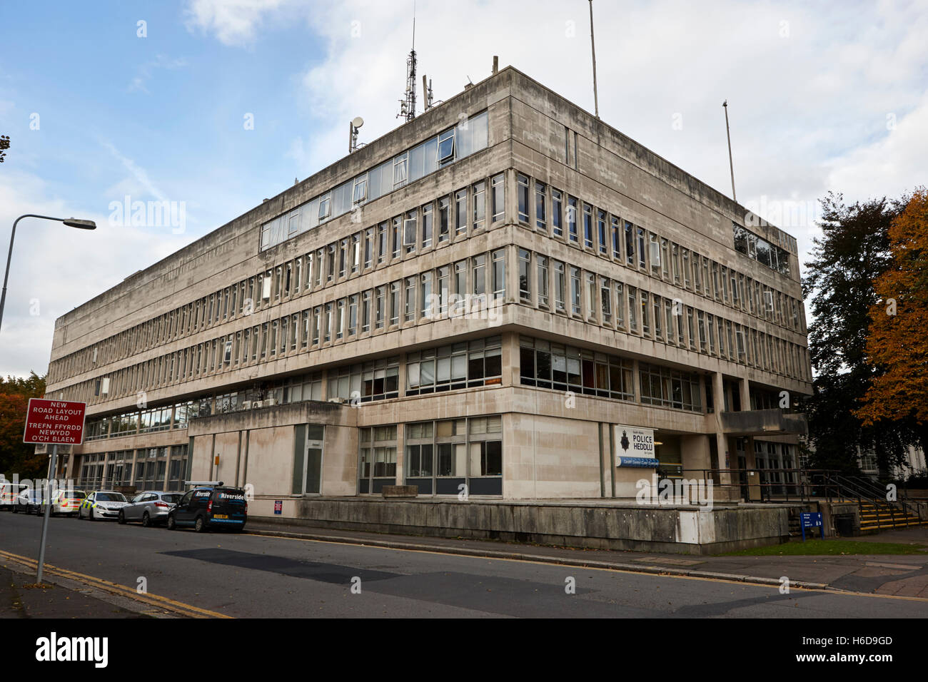 Cardiff stazione centrale di polizia centro di Cardiff Galles Regno Unito Foto Stock