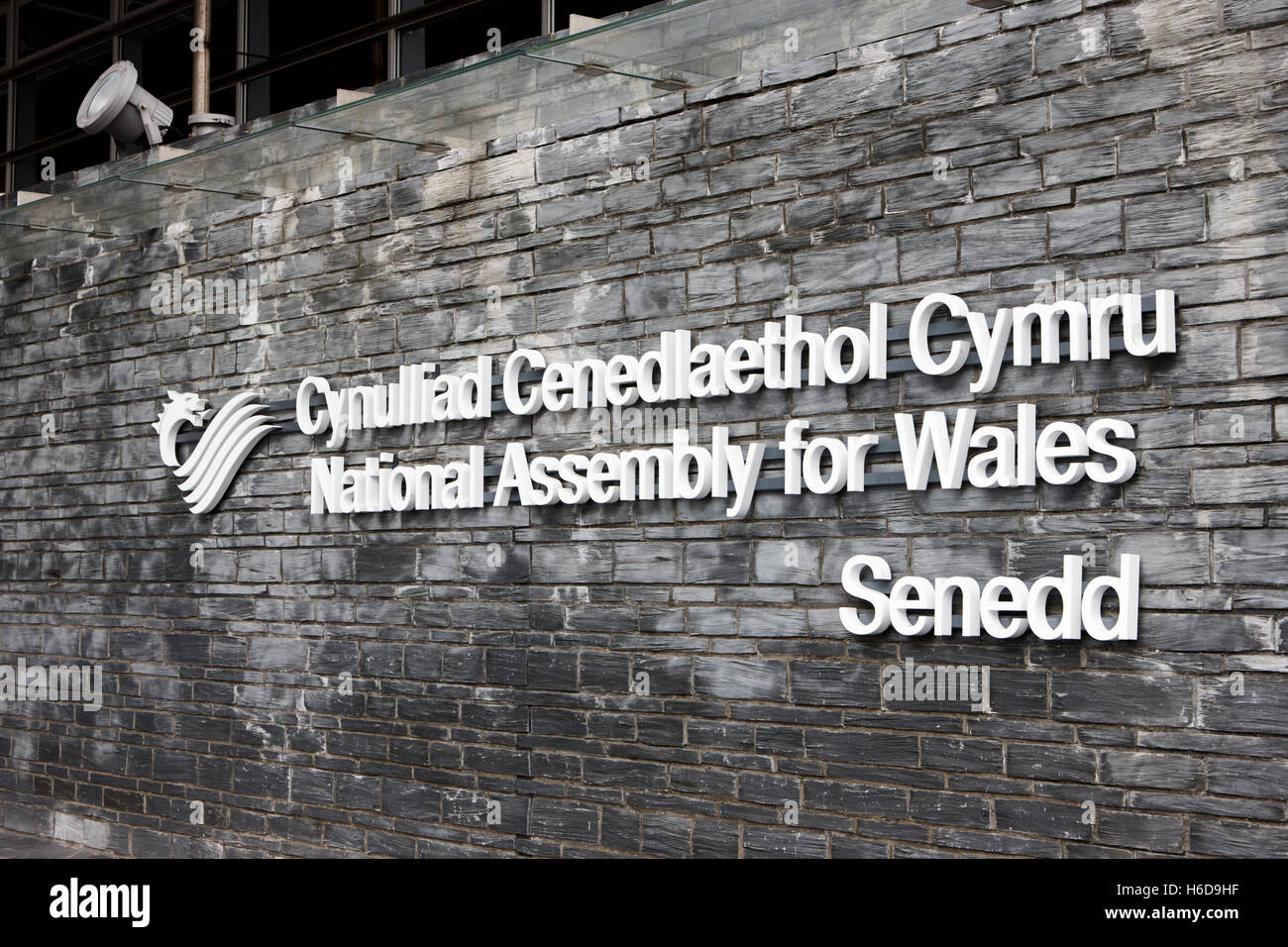 Senedd National Assembly for Wales edificio Galles Cardiff Regno Unito Foto Stock