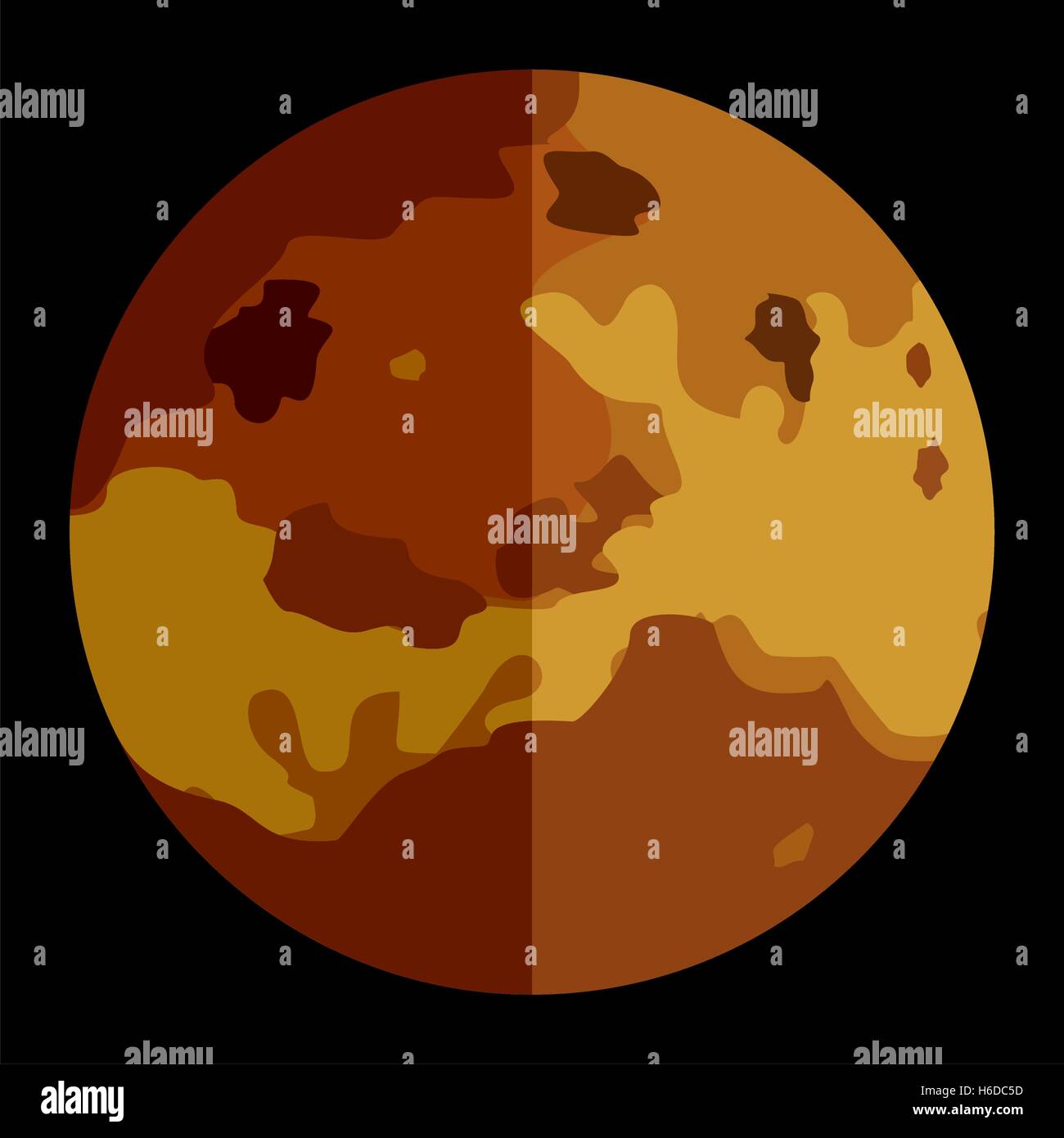 Vettore sistema solare pianeta Venere Illustrazione Vettoriale
