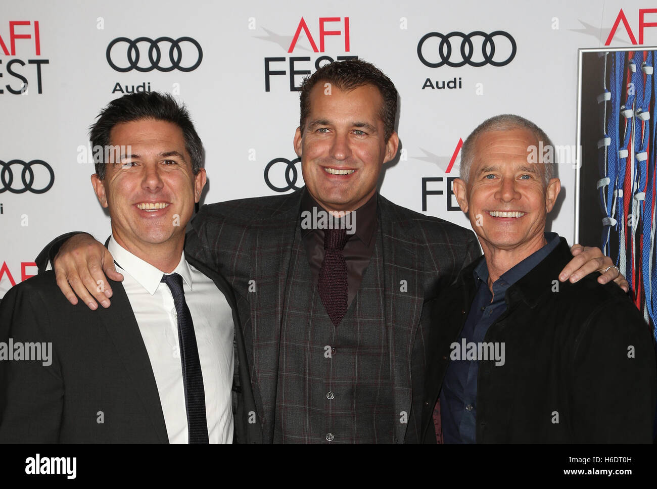 Hollywood, CA, Stati Uniti d'America. 17 Nov, 2016. Dylan Clark, Scott Stuber, Hutch Parker. AFI FEST 2016 - Gala di chiusura - Premiere di ''Patriot giorno dell'" tenutasi presso la leva TCL Teatro Cinese. Credito: AdMedia/ZUMA filo/Alamy Live News Foto Stock