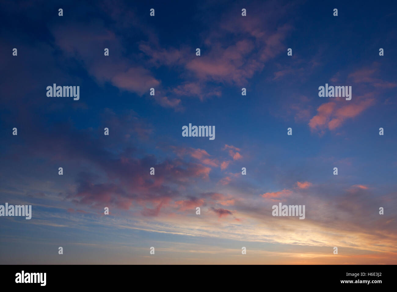 Colorato alba sky Foto Stock