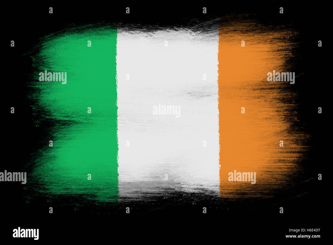 La bandiera irlandese Foto Stock