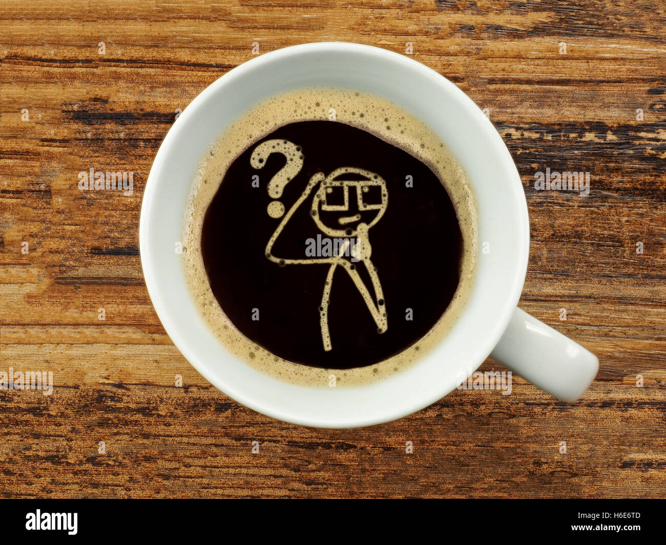 Caffè per saperne di notte Foto Stock