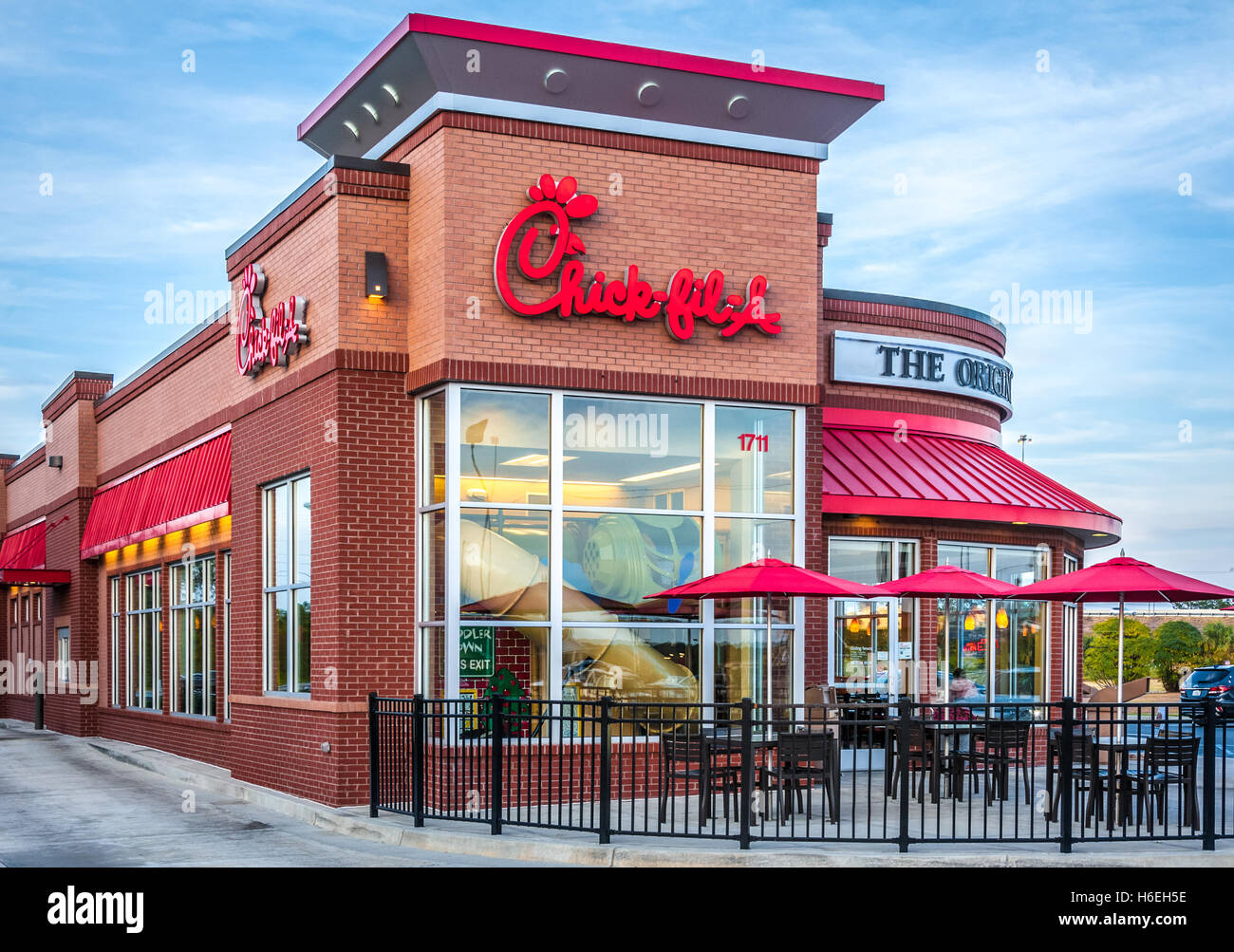Chick-fil-Un fast-food in Cordele, Georgia, Stati Uniti d'America. Foto Stock