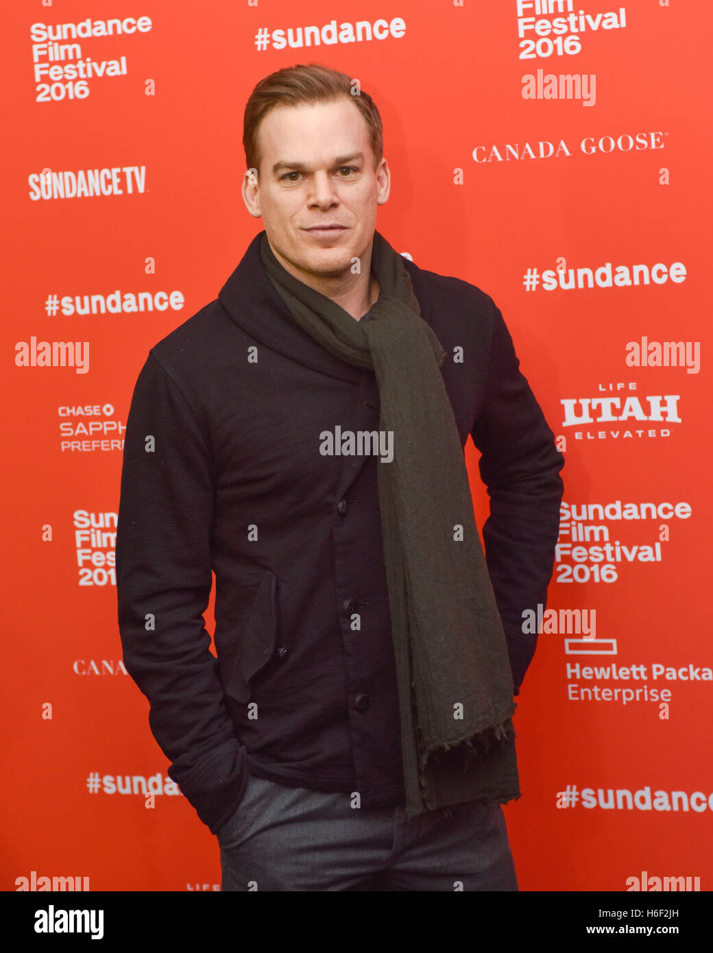 Michael C. Hall assiste il 'Christine' Premiere durante 2016 Sundance Film Festival al centro della libreria Theatre on gennaio 23, 2016 in Park City, Utah. Foto Stock