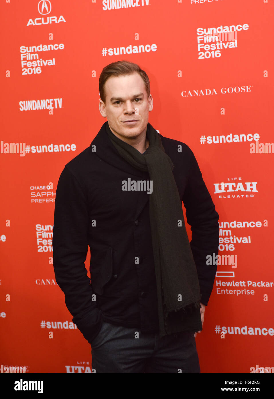 Michael C. Hall assiste il 'Christine' Premiere durante 2016 Sundance Film Festival al centro della libreria Theatre on gennaio 23, 2016 in Park City, Utah. Foto Stock