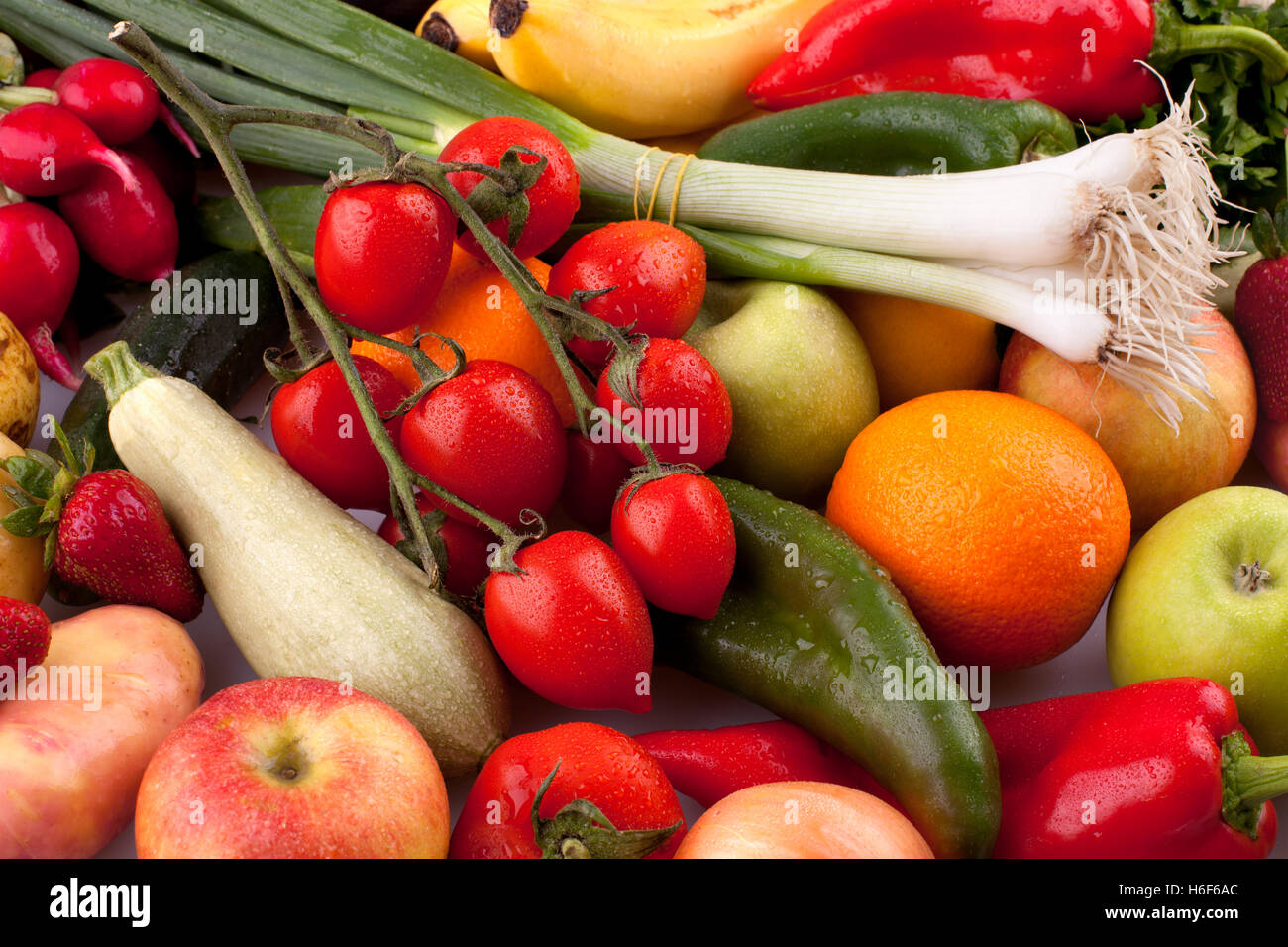 Frutta e verdura fresche Foto Stock