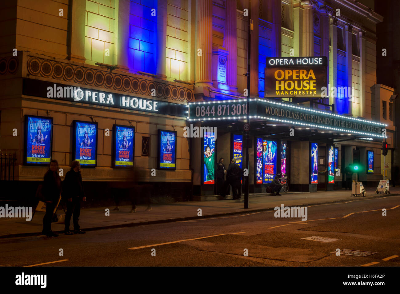 Teatro dell'Opera su Quay Street nel centro della città di Manchester. Foto Stock