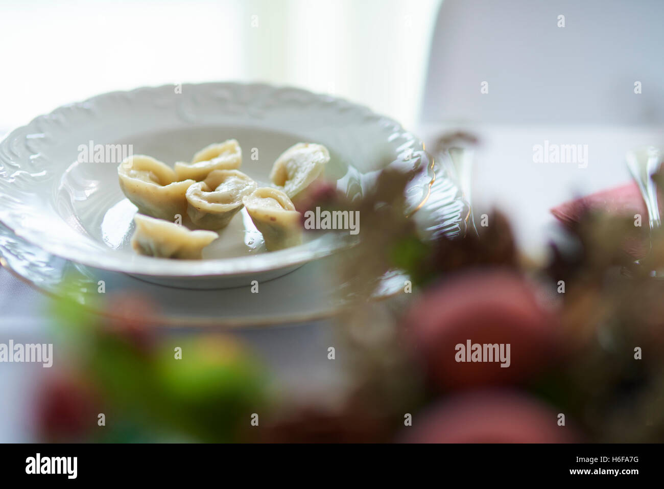 Piatto pronto per la Vigilia di Natale Foto Stock