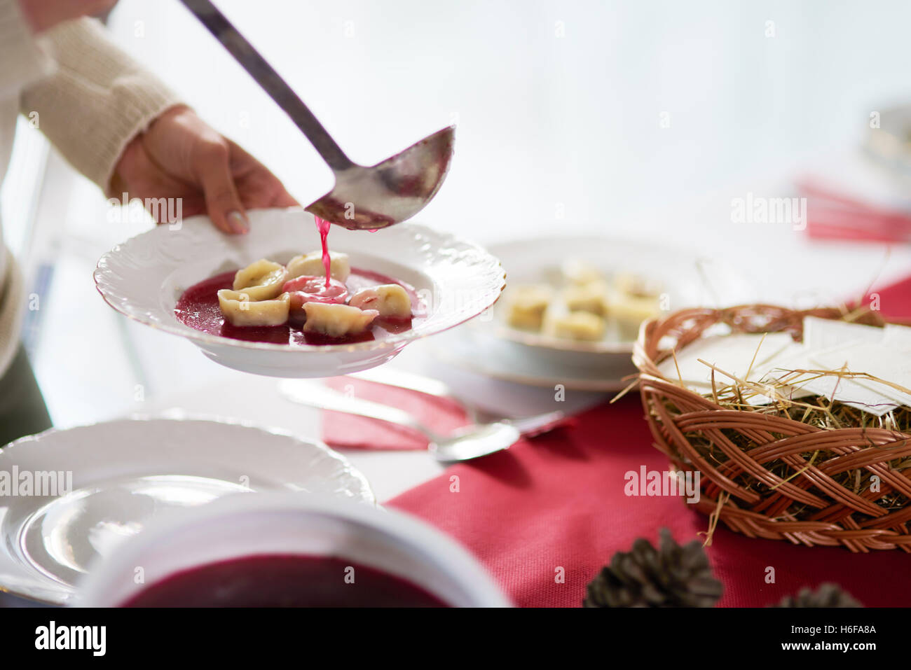Tempo per iniziare la vigilia di Natale Foto Stock