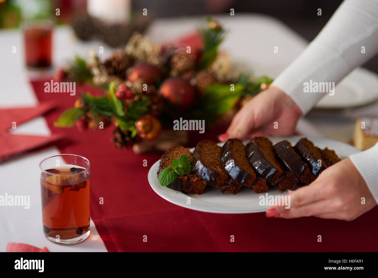 Tradizionale dolce di Natale da cucina polacca Foto Stock