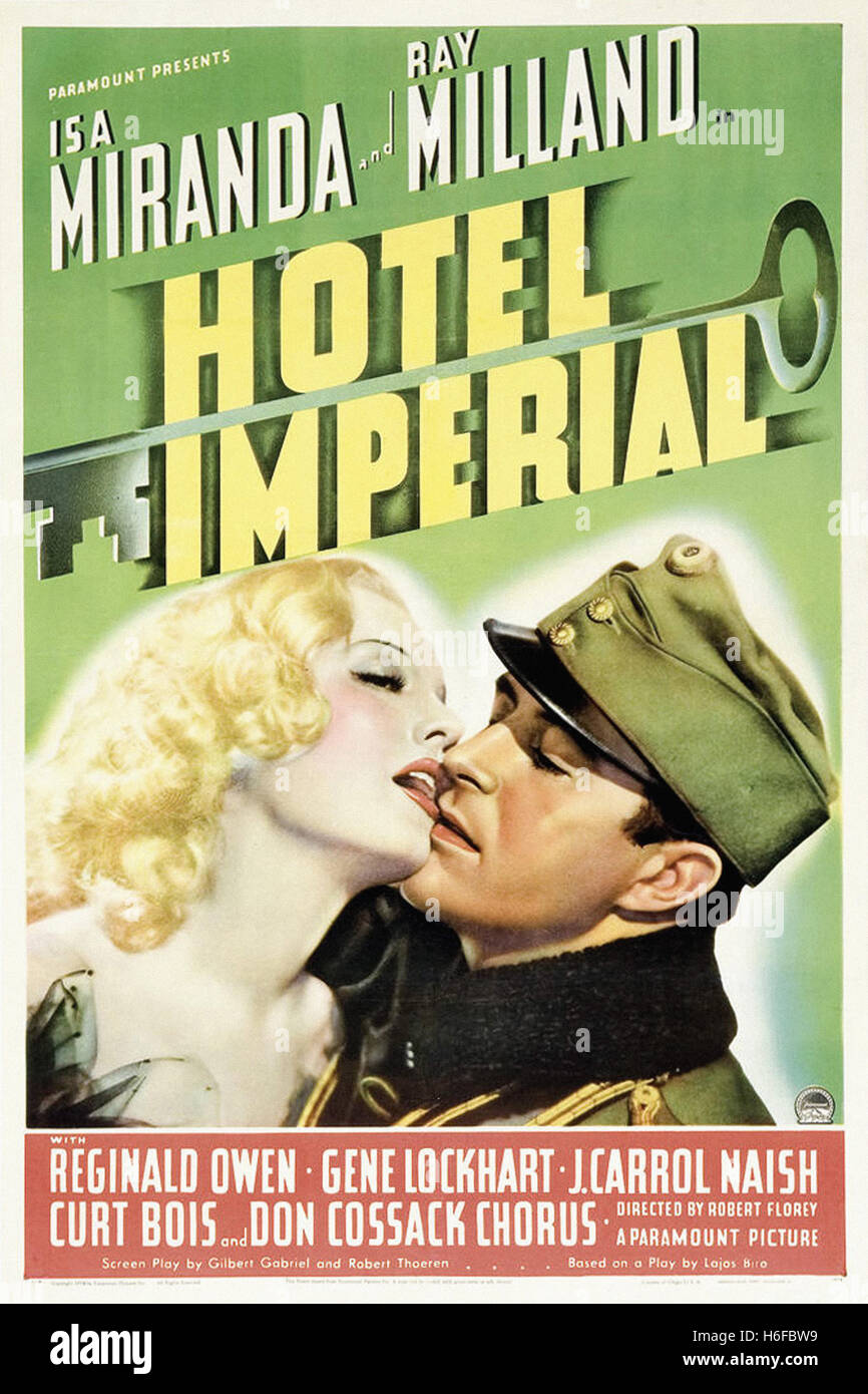 Hotel Imperial (1939) - Movie Poster - Foto Stock