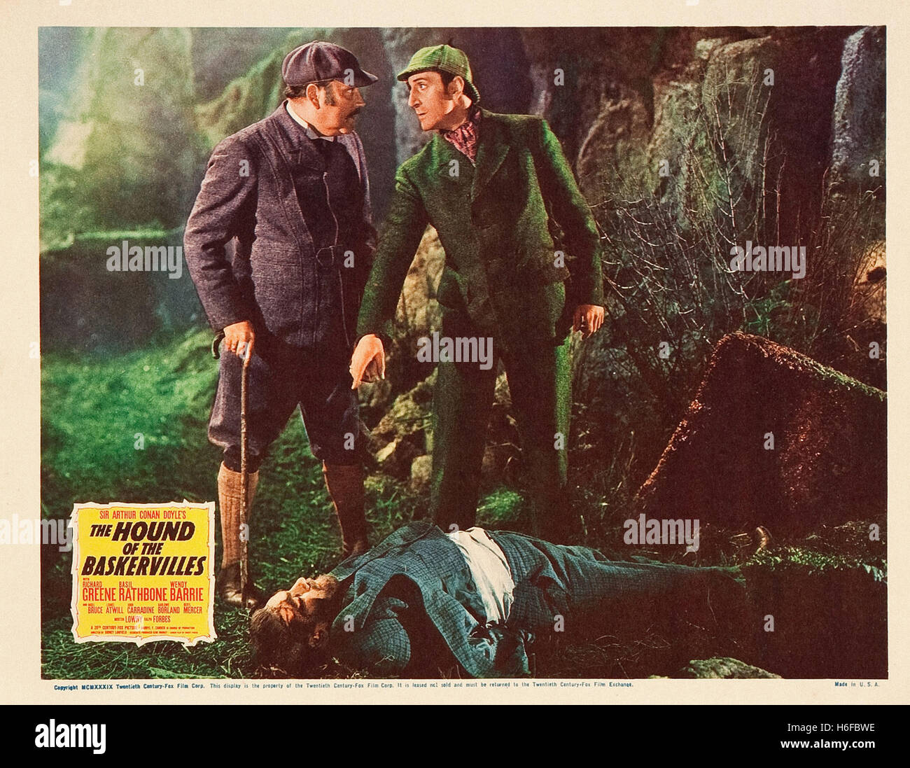 Hound del Baskervilles, La (1939) - Movie Poster - Foto Stock