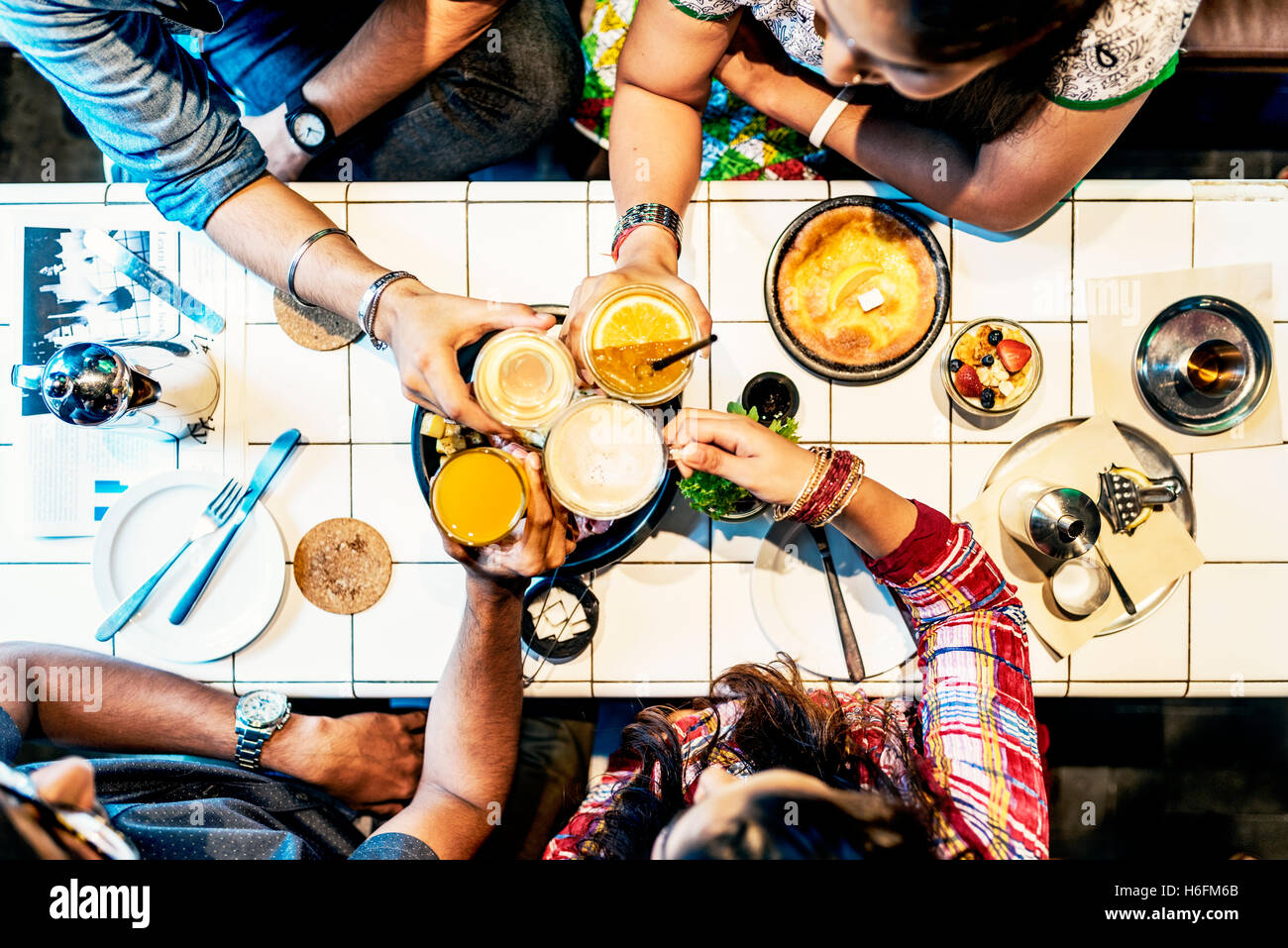 Asian etnicità bevanda caffè caffè concetto potabile Foto Stock