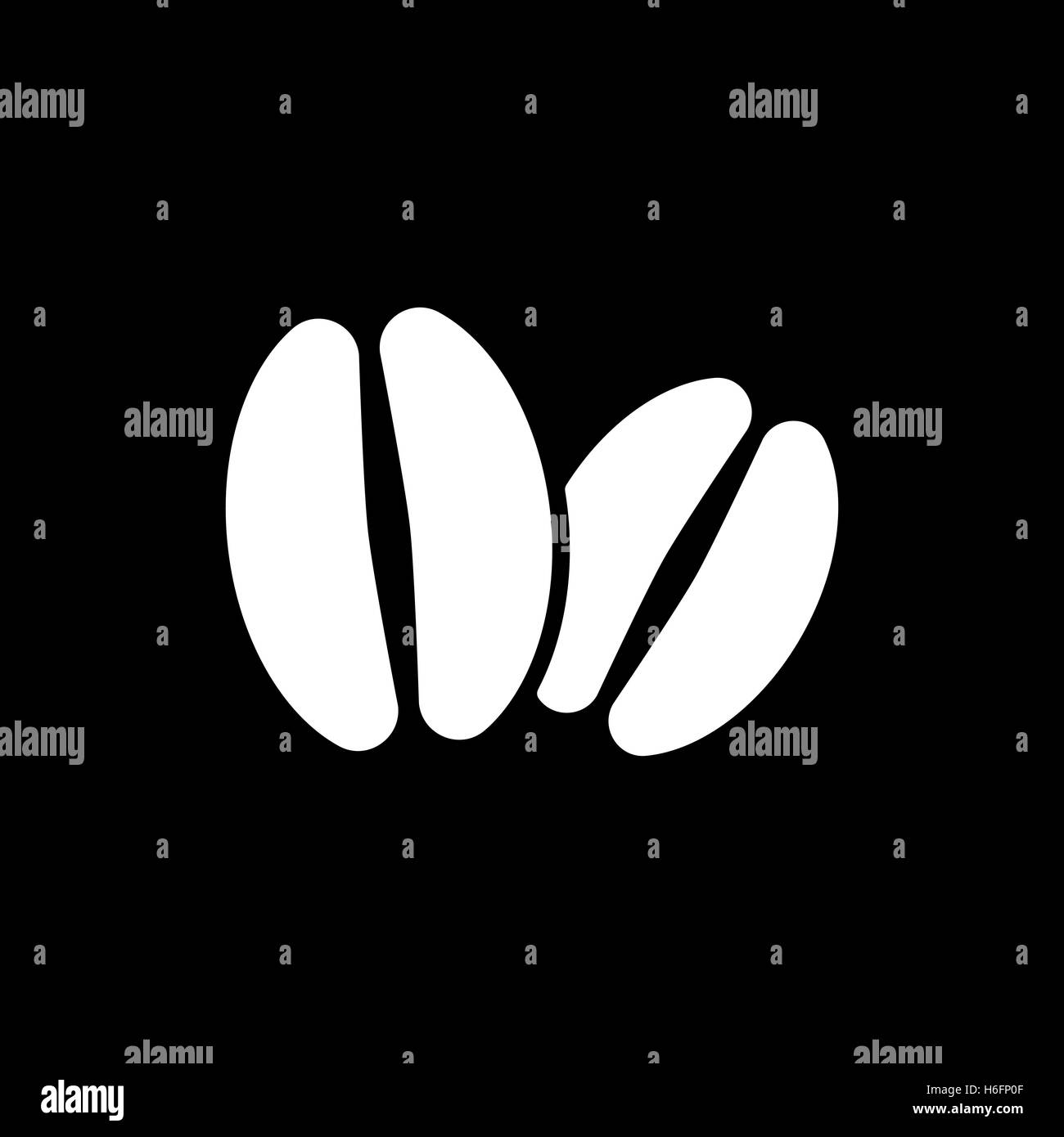 Il caffè e la relativa icona. Simbolo di caffè. Appartamento illustrazione vettoriale Illustrazione Vettoriale