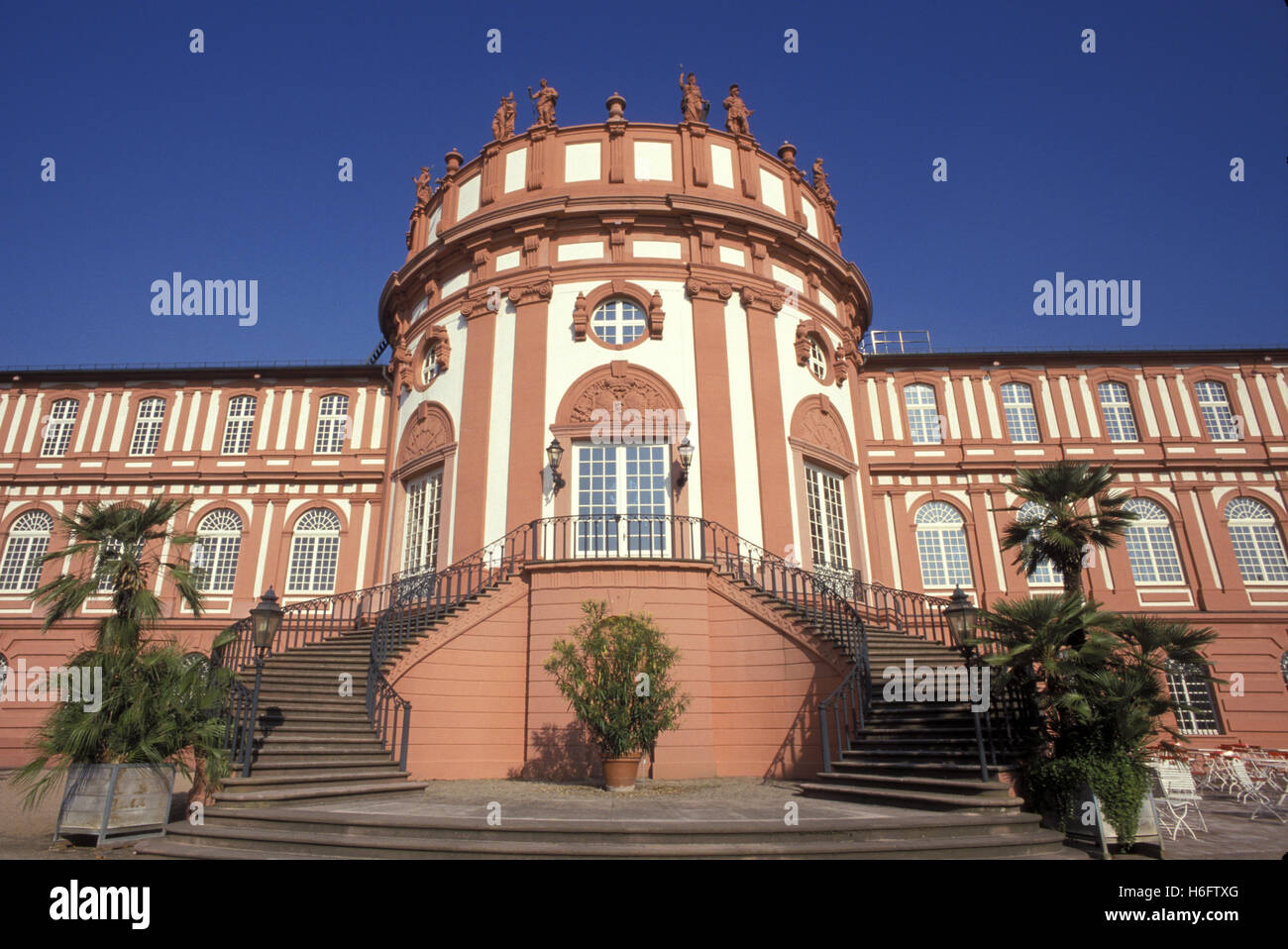 Germania, Hesse, Wiesbaden, castello Biebrich. Foto Stock