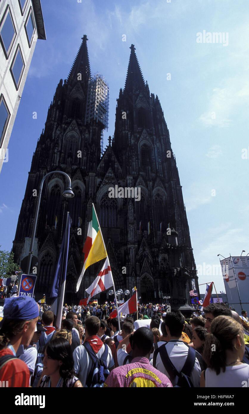 Germania, Colonia, la Giornata Mondiale della Gioventù 2005. Foto Stock