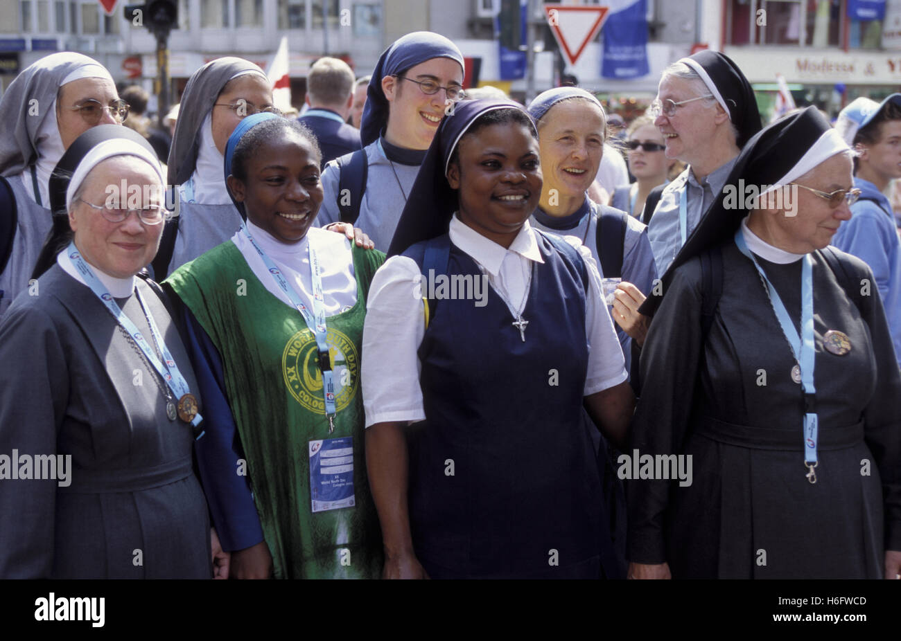 Germania, Colonia, la Giornata Mondiale della Gioventù 2005. Foto Stock