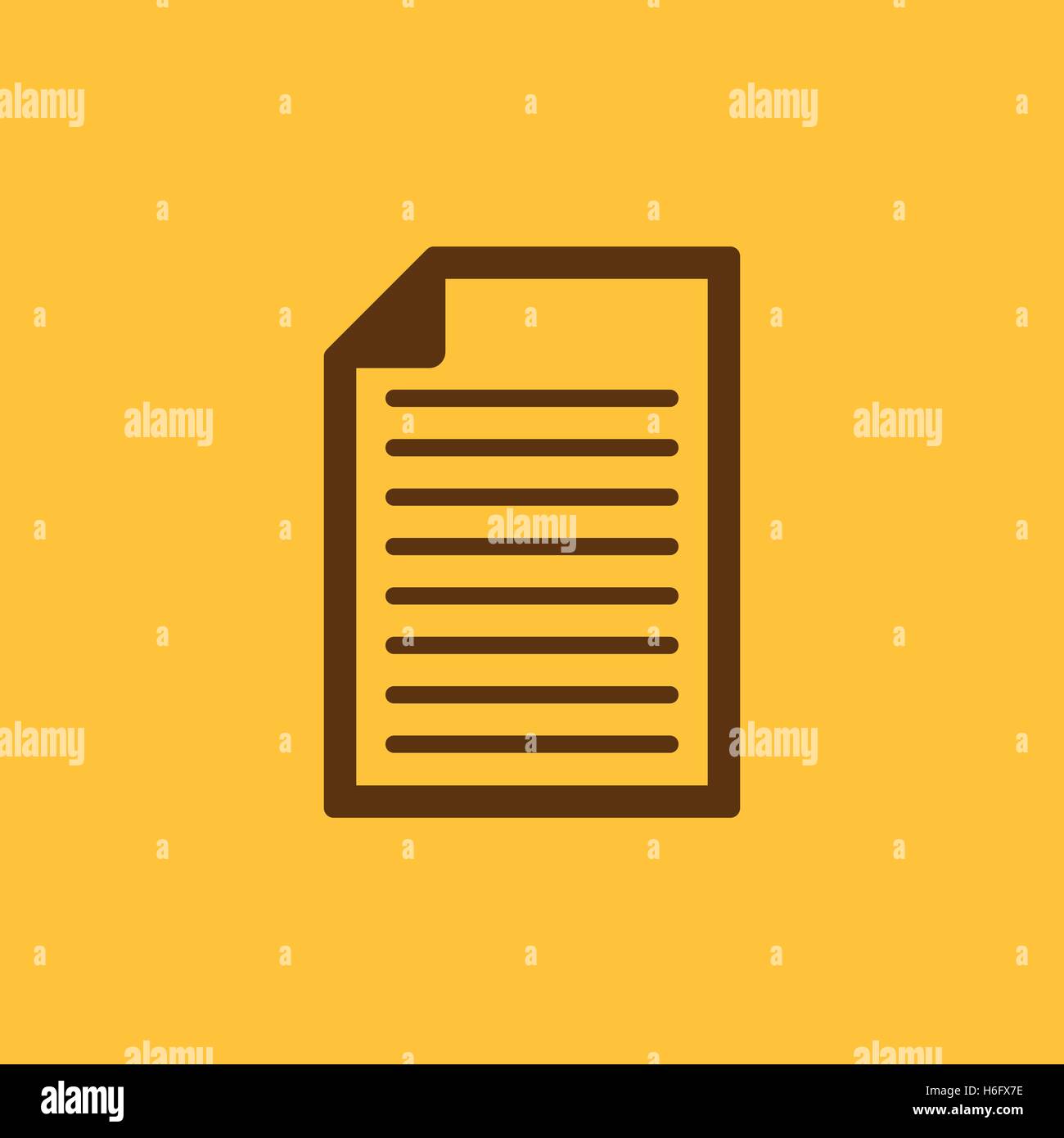 L'icona del documento. Simbolo di Notes. Appartamento illustrazione vettoriale Illustrazione Vettoriale