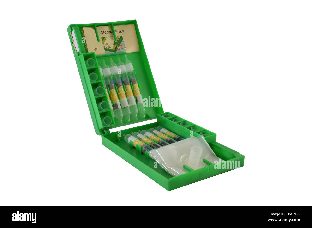 Vintage alcool test set. Foto Stock